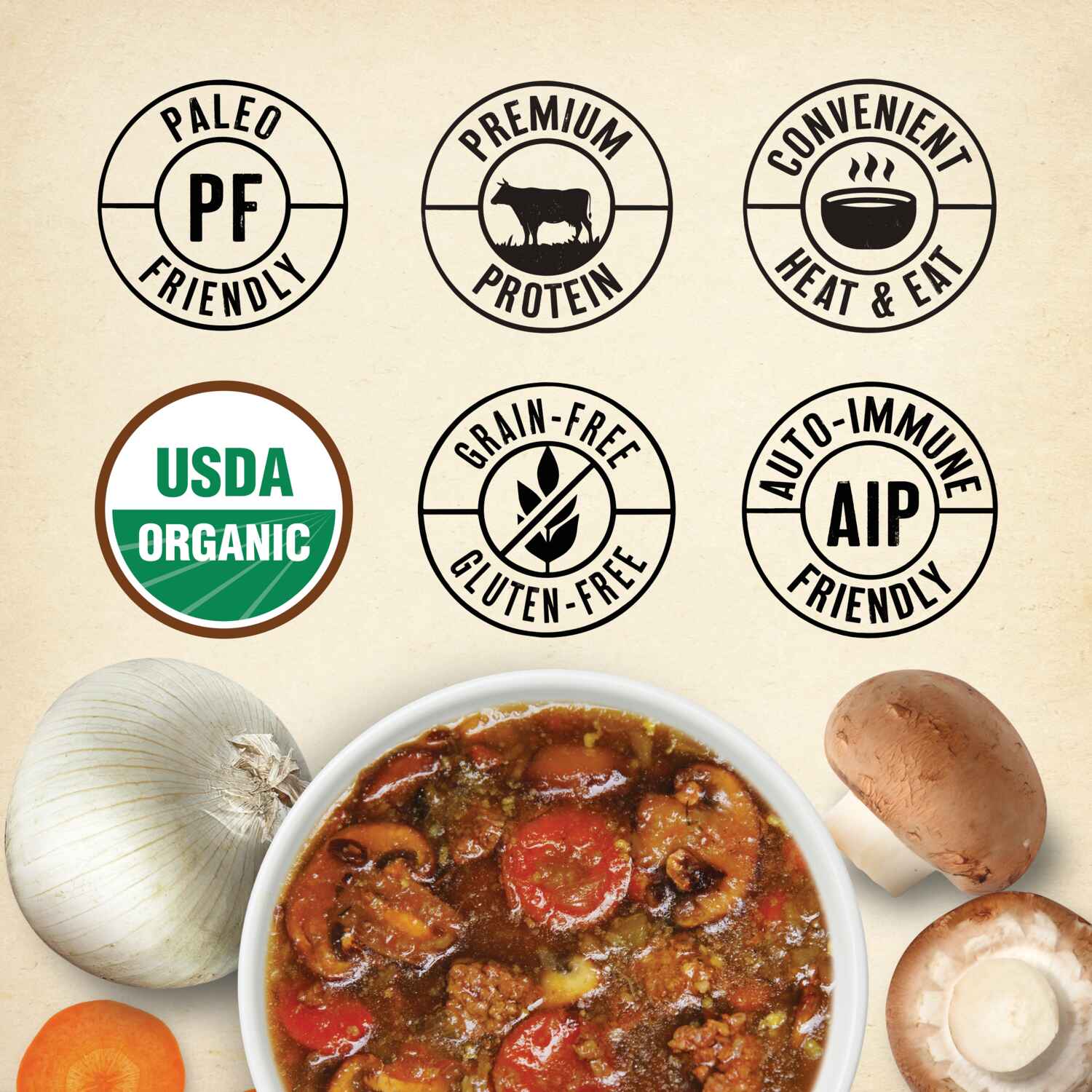 True Primal Beef and Mushroom Organic Soup benefits