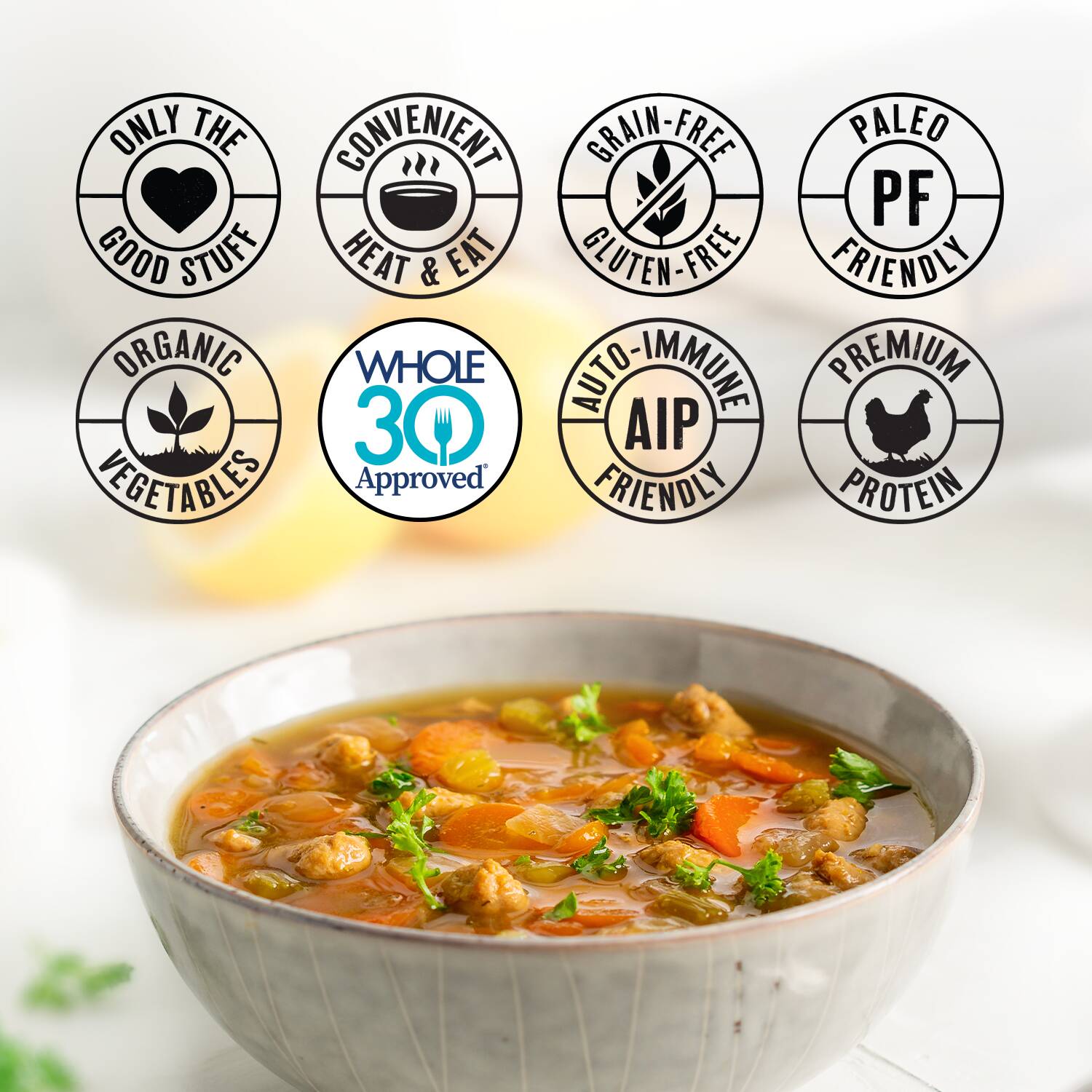 True Primal Roasted Chicken Soup benefits
