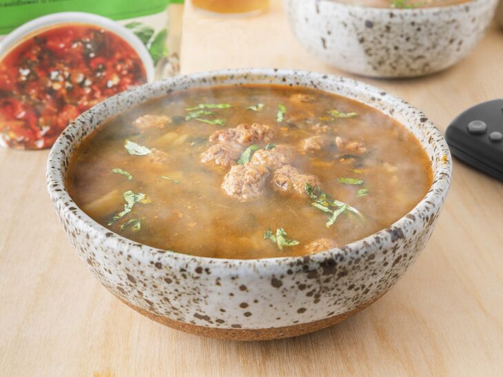 True Primal Savory Wedding Organic Soup in bowl