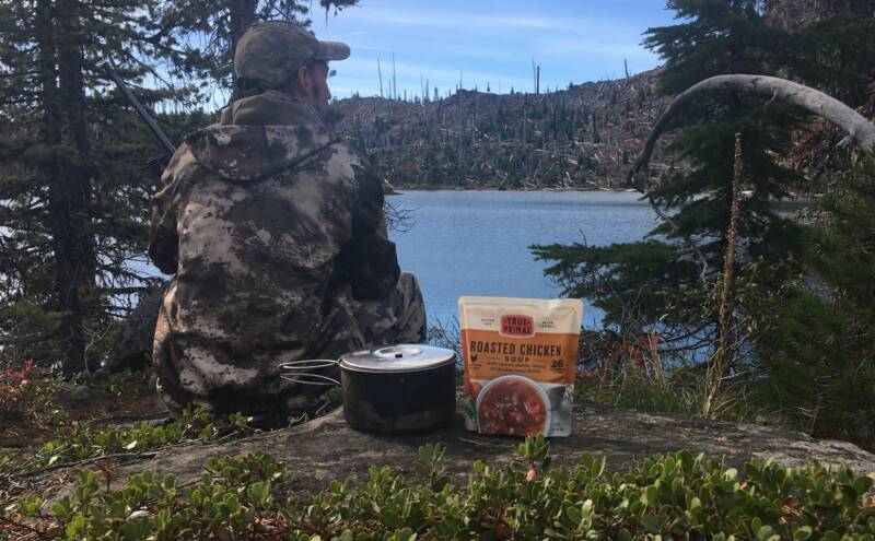 True Primal soup and a camping stove