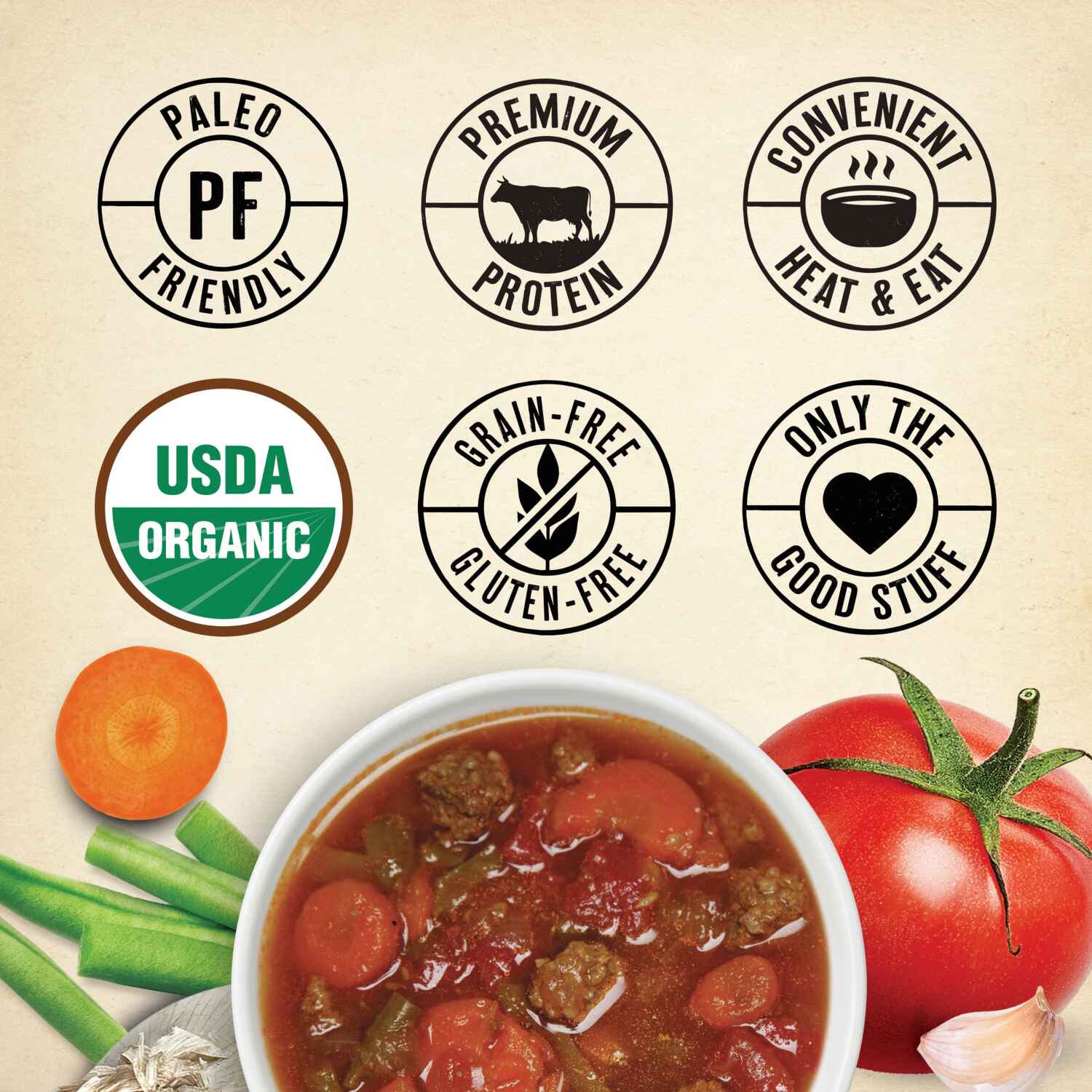 True Primal Beef and Vegetable Organic Soup benefits
