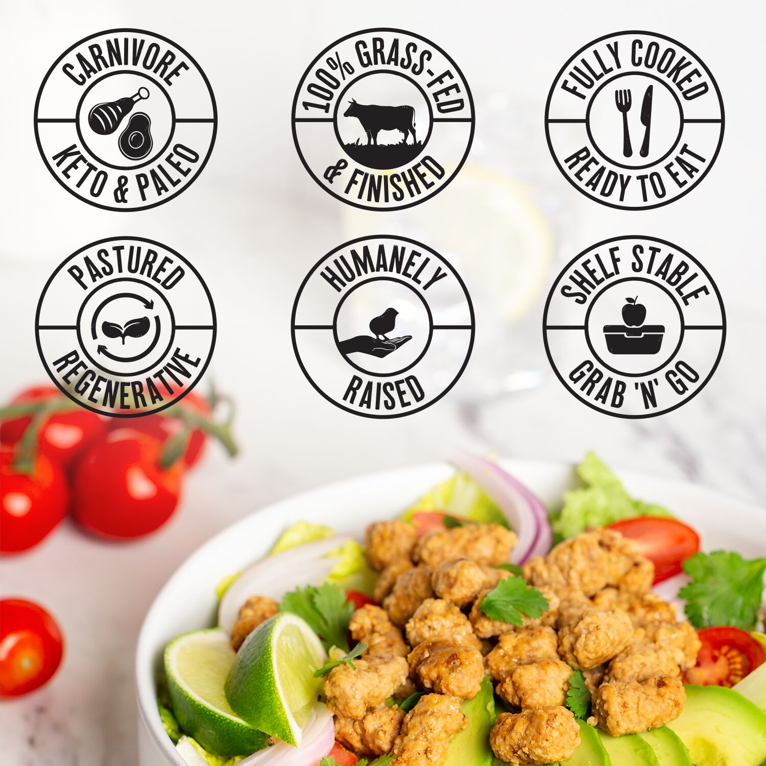 True Primal Grass-fed Beef Mini Meatballs benefits